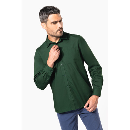 Chemise popeline polycoton entretien facile homme Personnalisable | BCM Goodies - 2