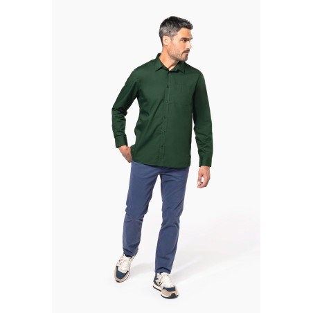 Chemise popeline polycoton entretien facile homme Personnalisable | BCM Goodies - 3