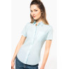 Chemise popeline polycoton manches courtes entretien facile femme Personnalisable | BCM Goodies - 4