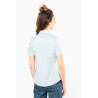 Chemise popeline polycoton manches courtes entretien facile femme Personnalisable | BCM Goodies - 1
