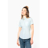Chemise popeline polycoton manches courtes entretien facile femme Personnalisable | BCM Goodies - 2