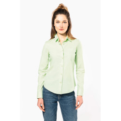 Chemise popeline polycoton entretien facile femme Personnalisable | BCM Goodies - 4
