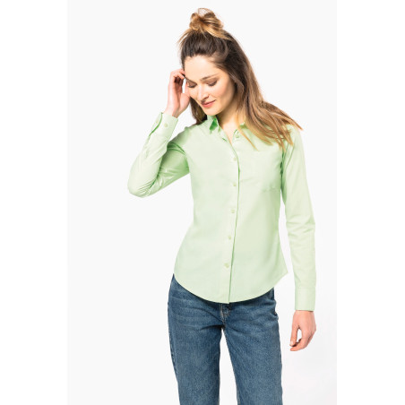 Chemise popeline polycoton entretien facile femme Personnalisable | BCM Goodies - 2