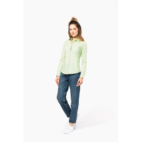 Chemise popeline polycoton entretien facile femme Personnalisable | BCM Goodies - 3