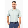 Chemise popeline polycoton manches courtes entretien facile homme Personnalisable | BCM Goodies - 4