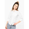 Chemise popeline polycoton manches 3/4 entretien facile femme Personnalisable | BCM Goodies - 2