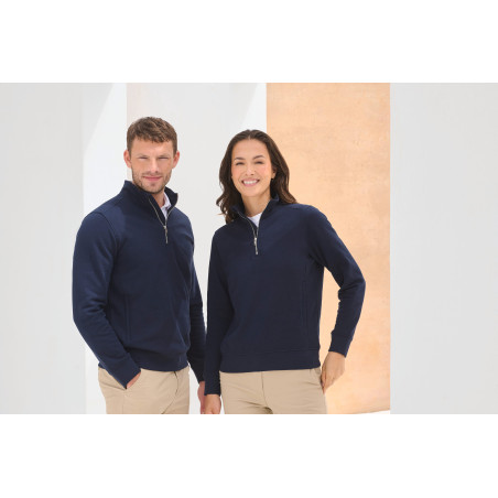 Sweat-shirt col zippé unisexe Personnalisable | BCM Goodies - 1