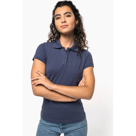 Polo piqué manches courtes femme Personnalisable | BCM Goodies - 4