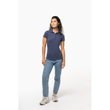 Polo piqué manches courtes femme Personnalisable | BCM Goodies - 3