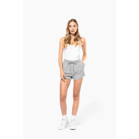 Short écoresponsable molleton non gratté femme Personnalisable | BCM Goodies - 3