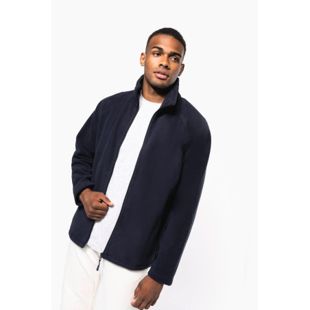 Veste micropolaire zippée manches raglan homme Personnalisable | BCM Goodies - 1