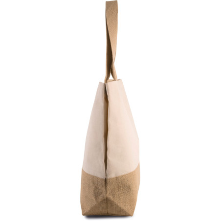 Sac shopping en toiles de coton et jute Personnalisable | BCM Goodies - 2