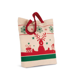 Sac shopping avec motifs de Noël Personnalisable | BCM Goodies - 1