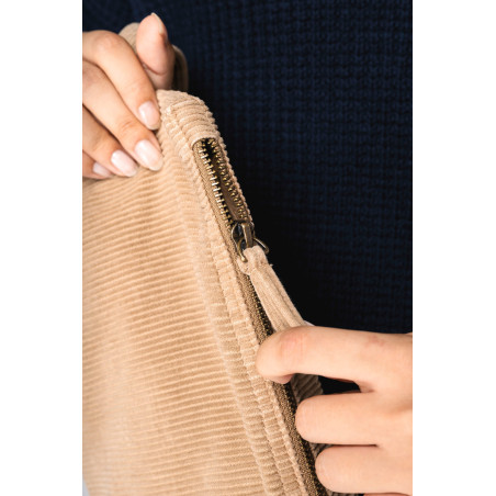 Pochette écoresponsable délavée en velours côtelé Personnalisable | BCM Goodies - 2