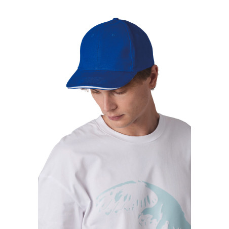 Casquette Baseball avec sandwich - 6 panneaux Personnalisable | BCM Goodies - 4