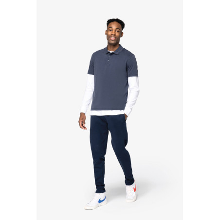 Polo écoresponsable délavé en jersey homme Personnalisable | BCM Goodies - 1