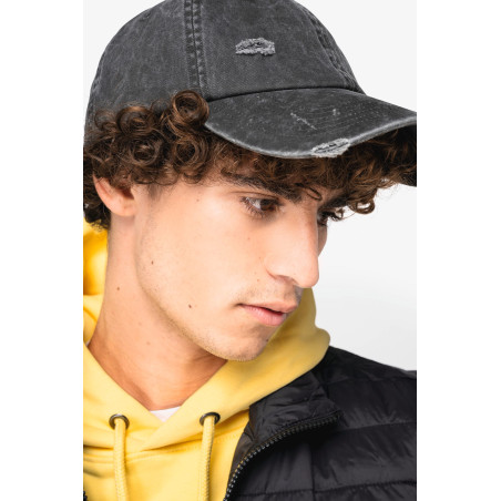 Casquette écoresponsable effet déchiré unisexe Personnalisable | BCM Goodies - 3