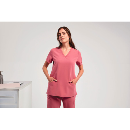 Tunique stretch manches courtes femme Personnalisable | BCM Goodies - 1