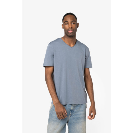 T-shirt écoresponsable slub bords francs homme Personnalisable | BCM Goodies - 4