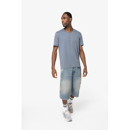 T-shirt écoresponsable slub bords francs homme Personnalisable | BCM Goodies - 1