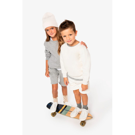 Sweat-shirt écoresponsable à col rond enfant Personnalisable | BCM Goodies - 4