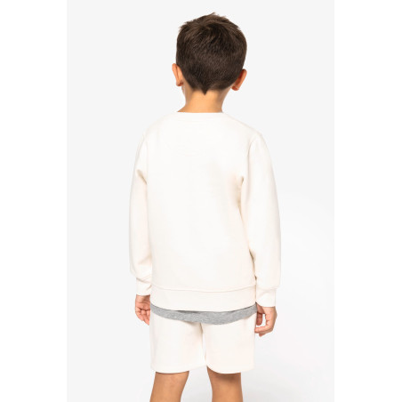 Sweat-shirt écoresponsable à col rond enfant Personnalisable | BCM Goodies - 3