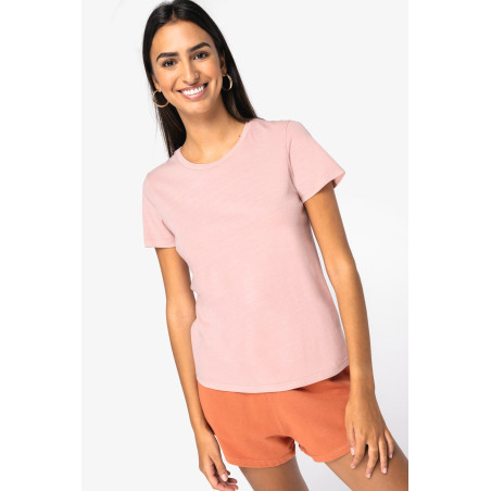 T-shirt écoresponsable délavé femme Personnalisable | BCM Goodies - 3