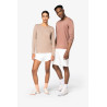 T-shirt écoresponsable délavé manches longues unisexe Personnalisable | BCM Goodies - 1
