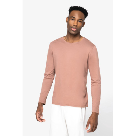 T-shirt écoresponsable délavé manches longues unisexe Personnalisable | BCM Goodies - 2