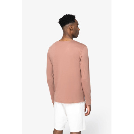 T-shirt écoresponsable délavé manches longues unisexe Personnalisable | BCM Goodies - 3