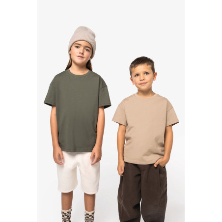 T-shirt écoresponsable à épaules tombantes enfant Personnalisable | BCM Goodies - 4