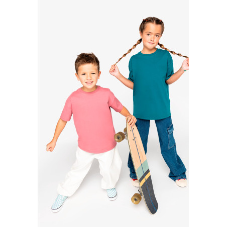 T-shirt écoresponsable à épaules tombantes enfant Personnalisable | BCM Goodies - 2