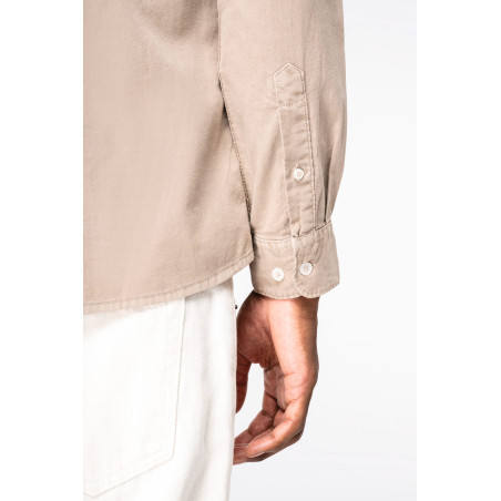 Chemise écoresponsable délavée homme Personnalisable | BCM Goodies - 3