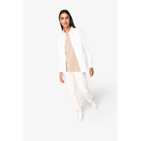 Chemise écoresponsable délavée femme Personnalisable | BCM Goodies - 1