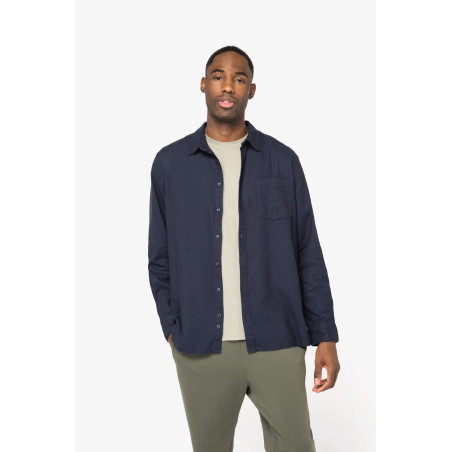 Chemise écoresponsable en flanelle homme Personnalisable | BCM Goodies - 1
