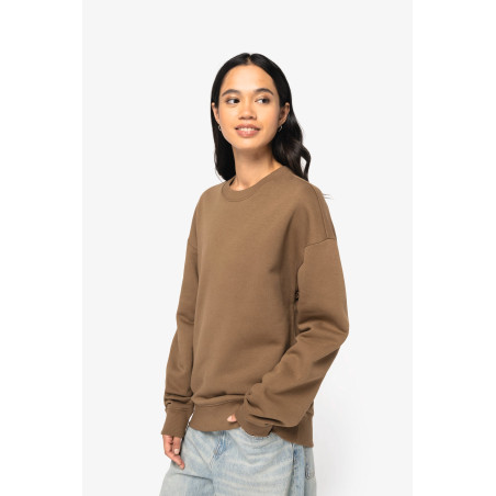 Sweat-shirt écoresponsable à col rond oversize unisexe Personnalisable | BCM Goodies - 3