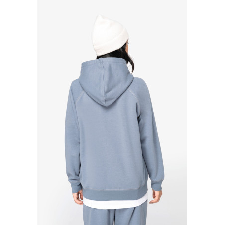 Sweat-shirt écoresponsable à capuche raglan femme Personnalisable | BCM Goodies - 2