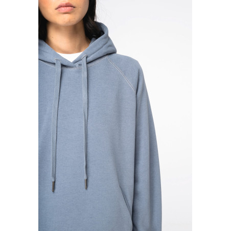 Sweat-shirt écoresponsable à capuche raglan femme Personnalisable | BCM Goodies - 3