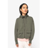 Sweat-shirt écoresponsable zippé à capuche French Terry femme Personnalisable | BCM Goodies - 4