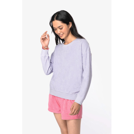 Sweat-shirt écoresponsable en éponge femme Personnalisable | BCM Goodies - 1