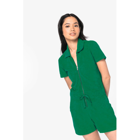 Combinaison short écoresponsable en éponge femme Personnalisable | BCM Goodies - 4