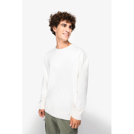 Sweat-shirt écoresponsable à col rond à épaules tombantes French Terry unisexe Personnalisable | BCM Goodies - 3