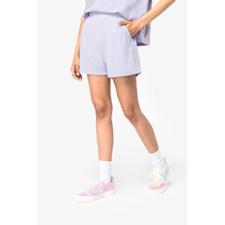 Short écoresponsable en éponge femme Personnalisable | BCM Goodies - 4