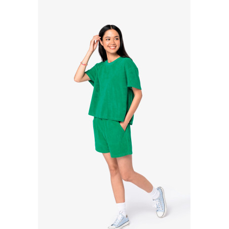 Short écoresponsable en éponge femme Personnalisable | BCM Goodies - 2
