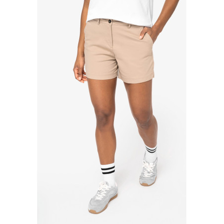 Bermuda chino écoresponsable femme Personnalisable | BCM Goodies - 4