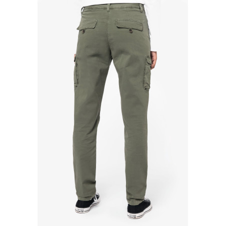 Pantalon cargo écoresponsable délavé femme Personnalisable | BCM Goodies - 3