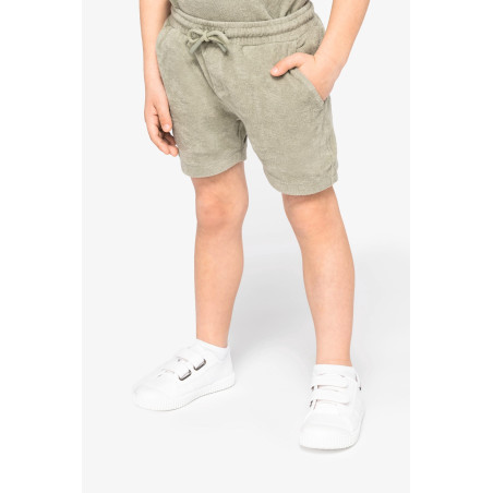 Short écoresponsable en éponge garçon Personnalisable | BCM Goodies - 4