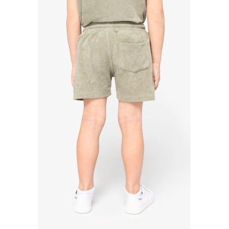 Short écoresponsable en éponge garçon Personnalisable | BCM Goodies - 3