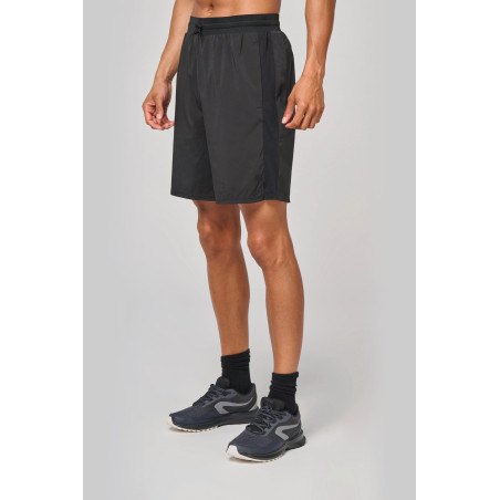 Short écoresponsable 2 en 1 avec sous short intégré homme Personnalisable | BCM Goodies - 4