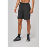 Short écoresponsable 2 en 1 avec sous short intégré homme Personnalisable | BCM Goodies - 1